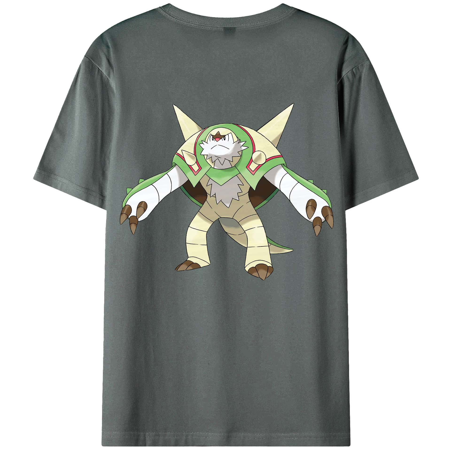 （画像用） ポケットモンスター Pokémon 綿100％ メンズ半袖Tシャツ（バックプリント） 通気性
